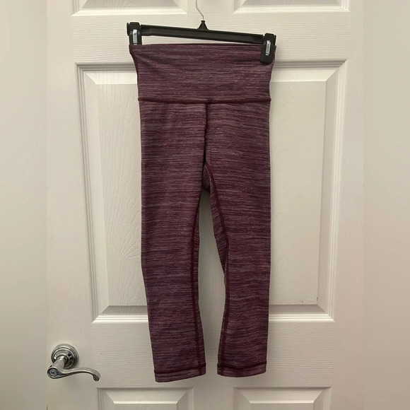 ! Lululemon Align Pant stripped purple size 4 - Picture 1 of 3